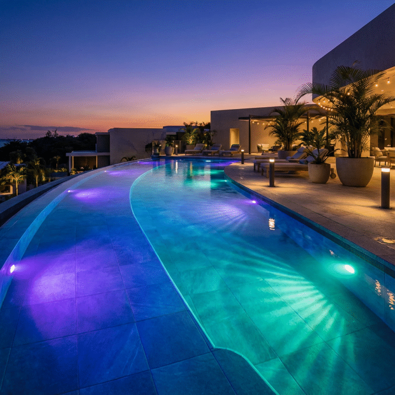 תאורה חכמה לבריכה תאורת LED