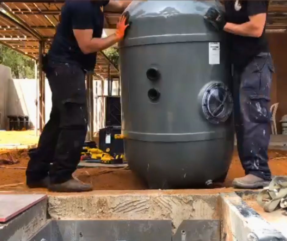 התקנת מסנן חול