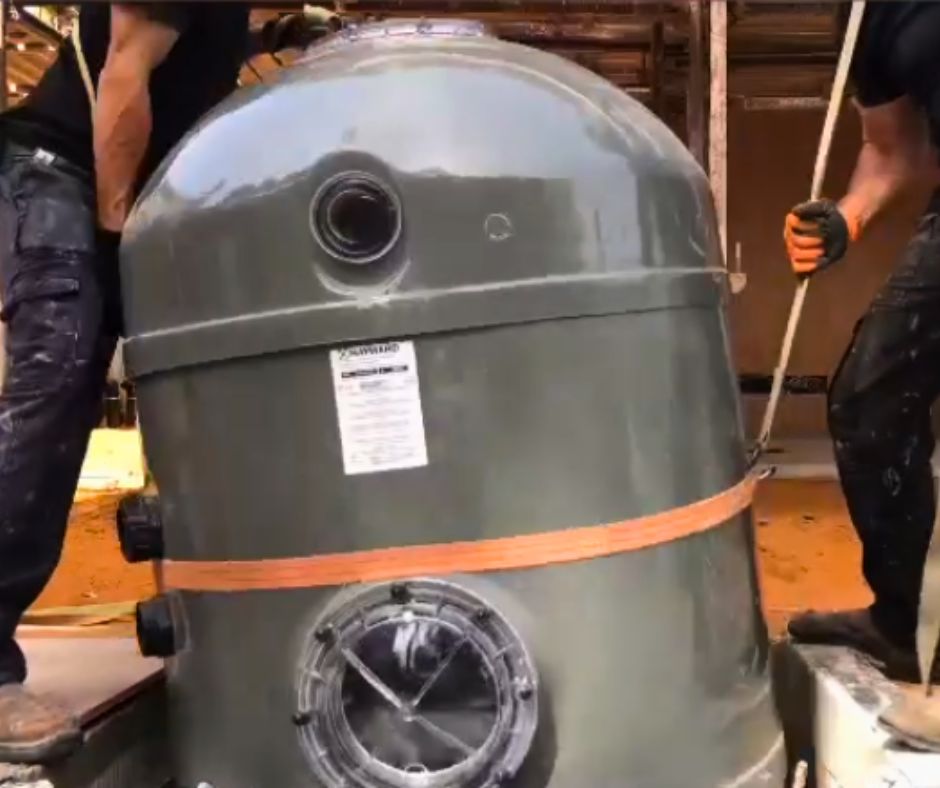 התקנת מסנן חול